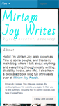 Mobile Screenshot of miriamjoywrites.com